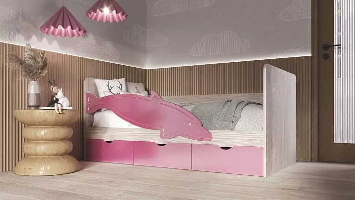 Детская кровать «Дельфин МДФ»
